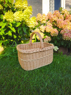 Willow basket 005b - NaturelyWoven wicker - handmade