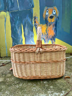 Willow basket 005b - NaturelyWoven wicker - handmade