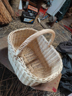 Willow basket 005b - NaturelyWoven wicker - handmade