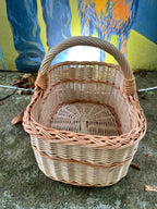 Willow basket 005b - NaturelyWoven wicker - handmade