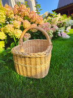 Willow basket 005b - NaturelyWoven wicker - handmade