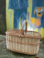 Willow basket 005b - NaturelyWoven wicker - handmade
