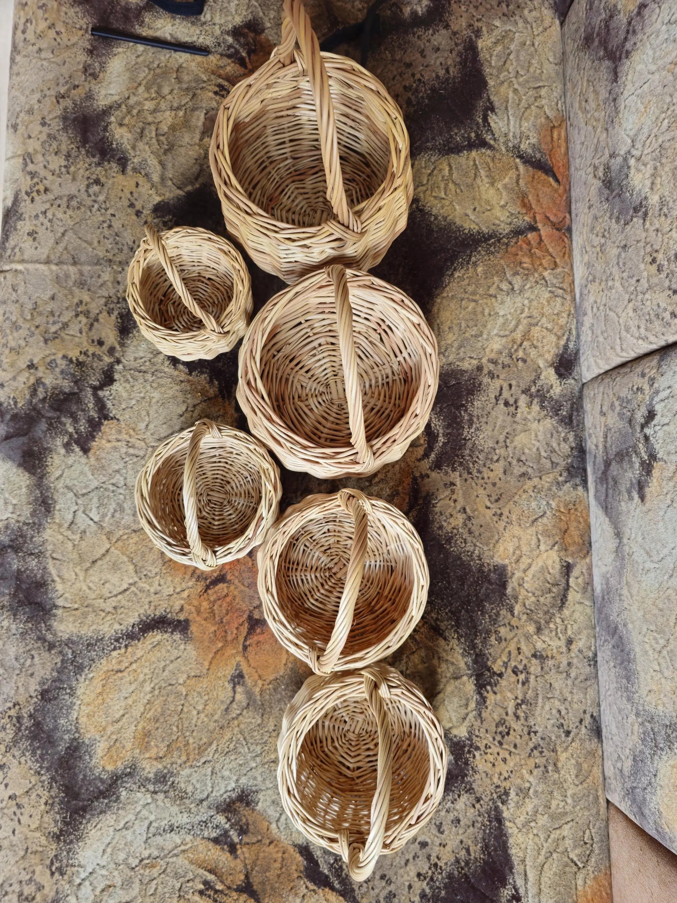 Handwoven Willow Basket - Small Woven Berry Picking Basket with Handle - NaturelyWoven