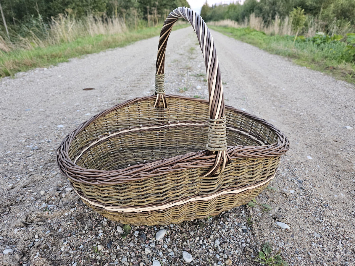 Didelė ovali vytelių pintinė