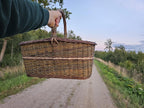 Didelė stačiakampė vytelių pintinė