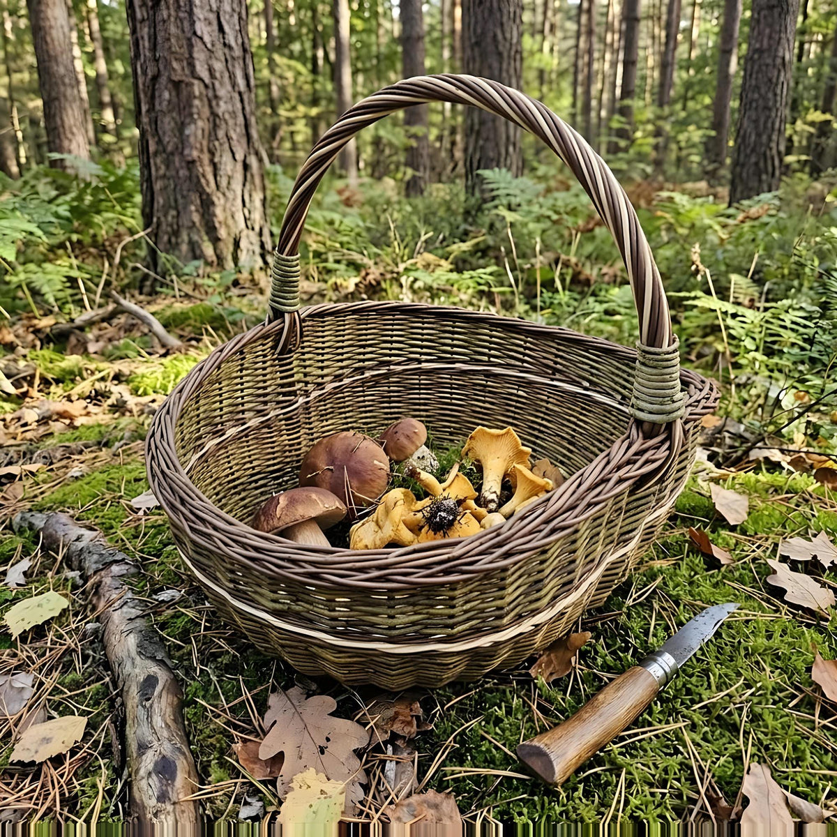 Didelė ovali vytelių pintinė