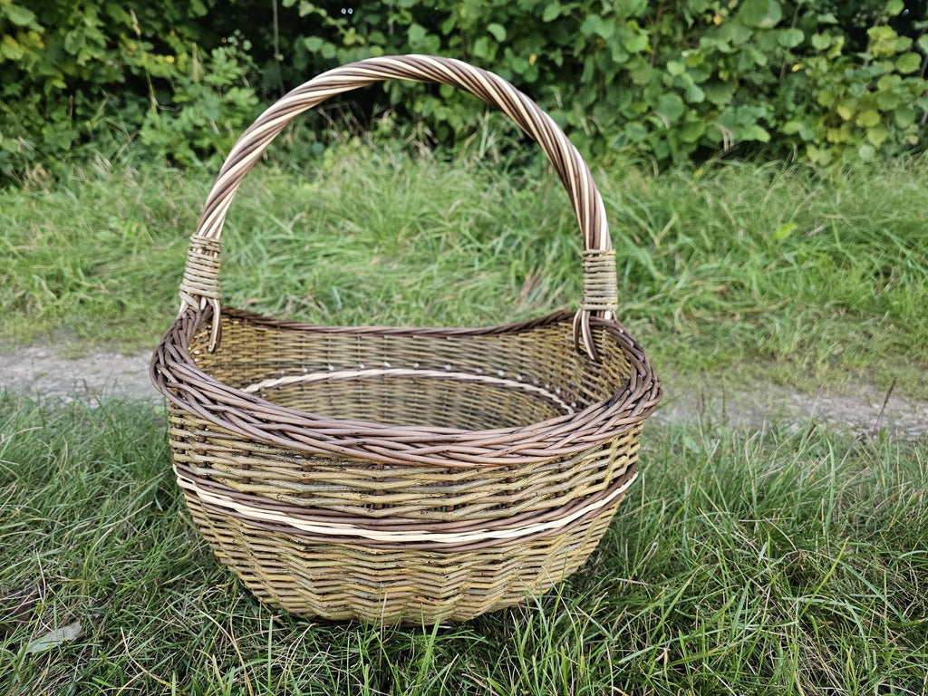 Didelė ovali vytelių pintinė
