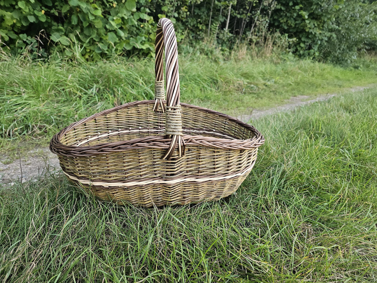 Didelė ovali vytelių pintinė