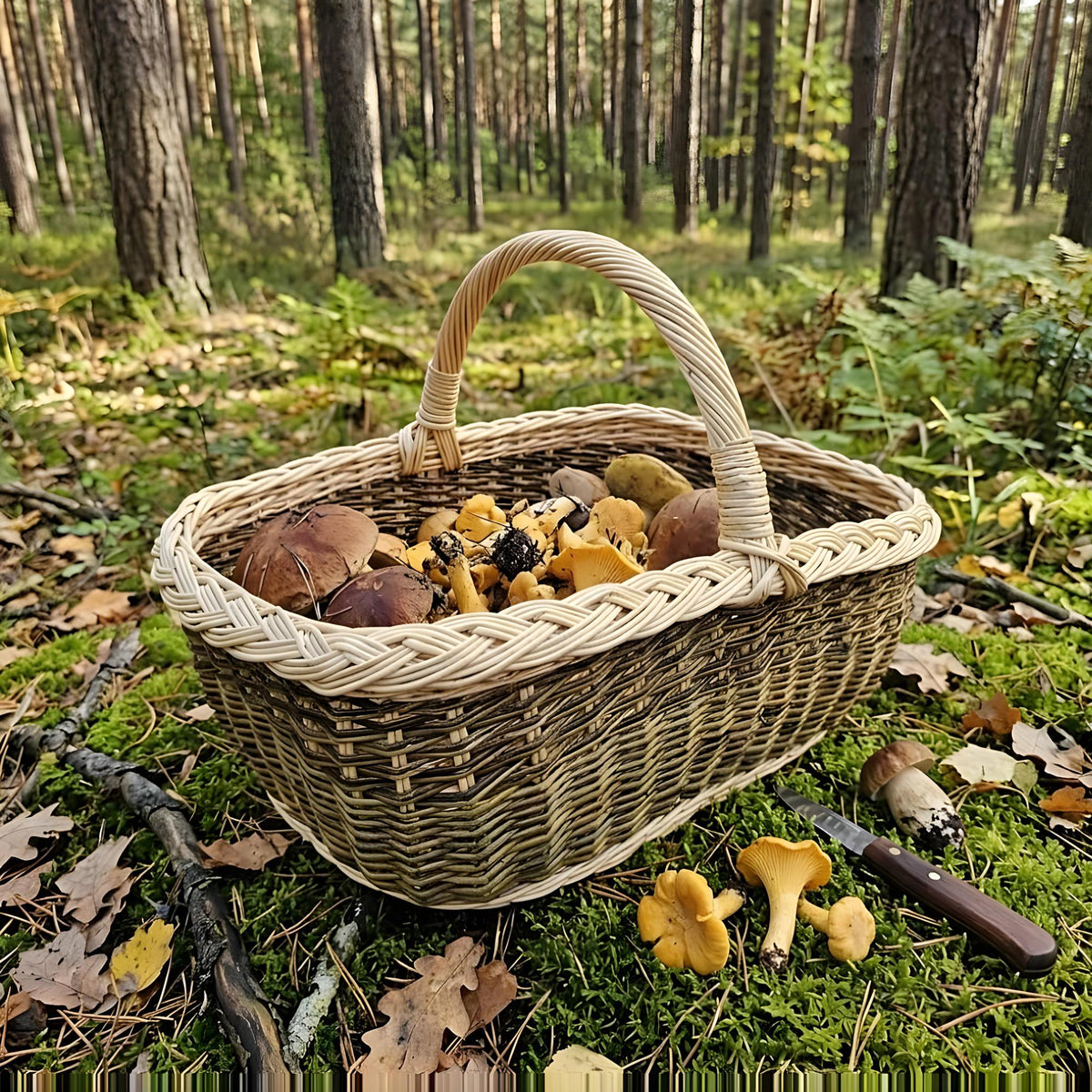 Negili vytelių pintinė