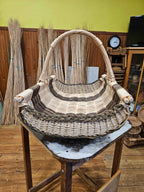 Large firewood basket 039r - NaturelyWoven wicker - handmade