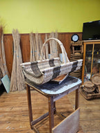 Large firewood basket 039r - NaturelyWoven wicker - handmade