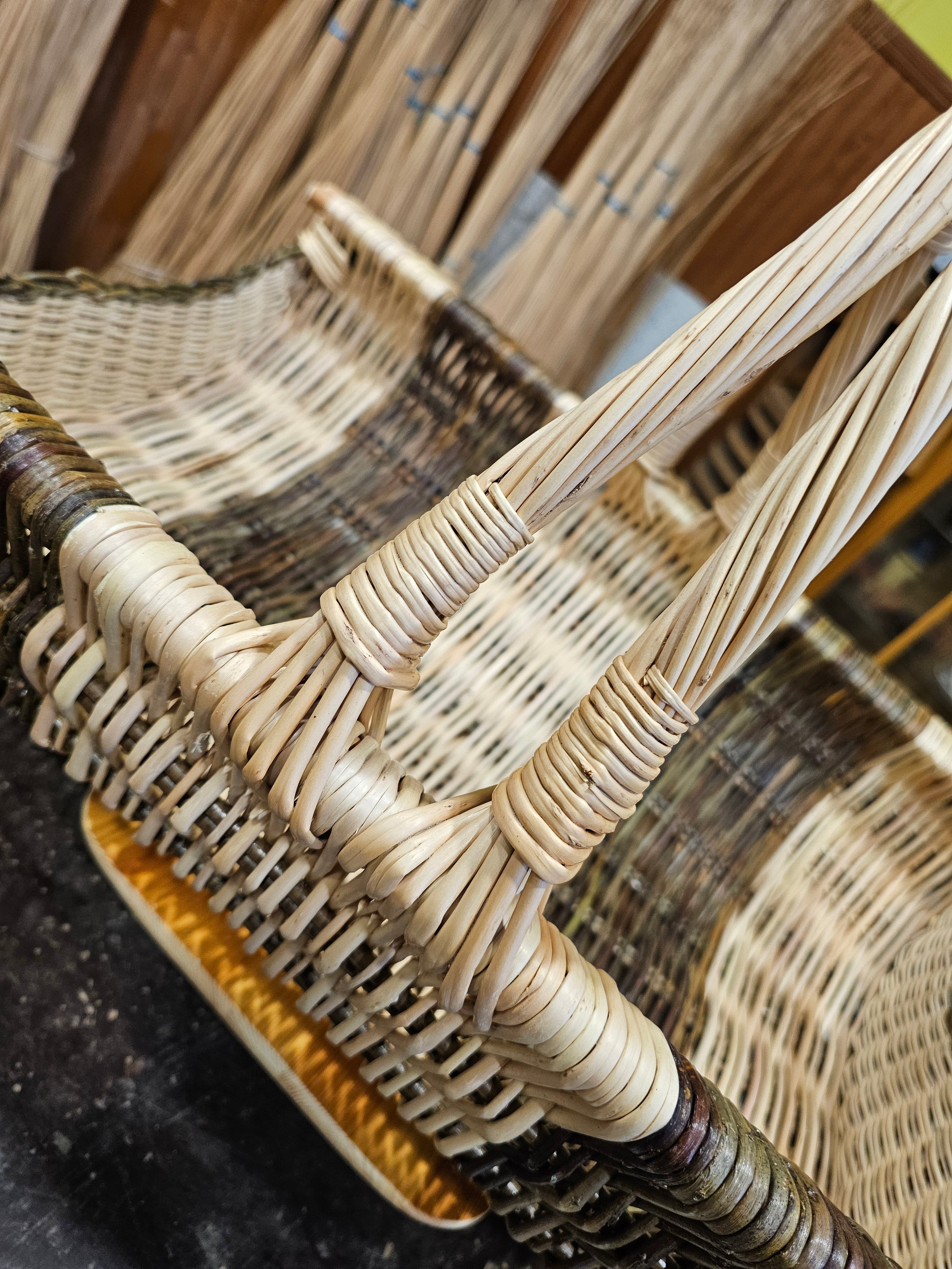 Large firewood basket 039r - NaturelyWoven