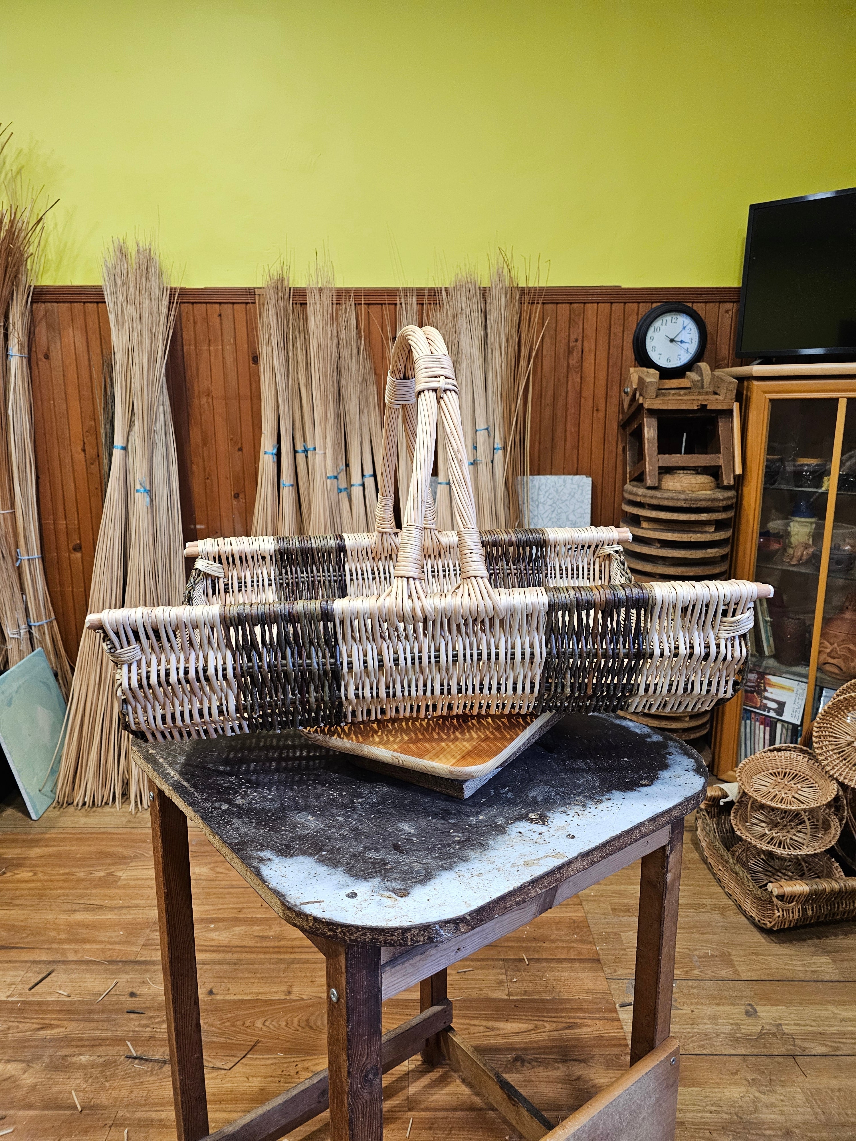 Large firewood basket 039r - NaturelyWoven