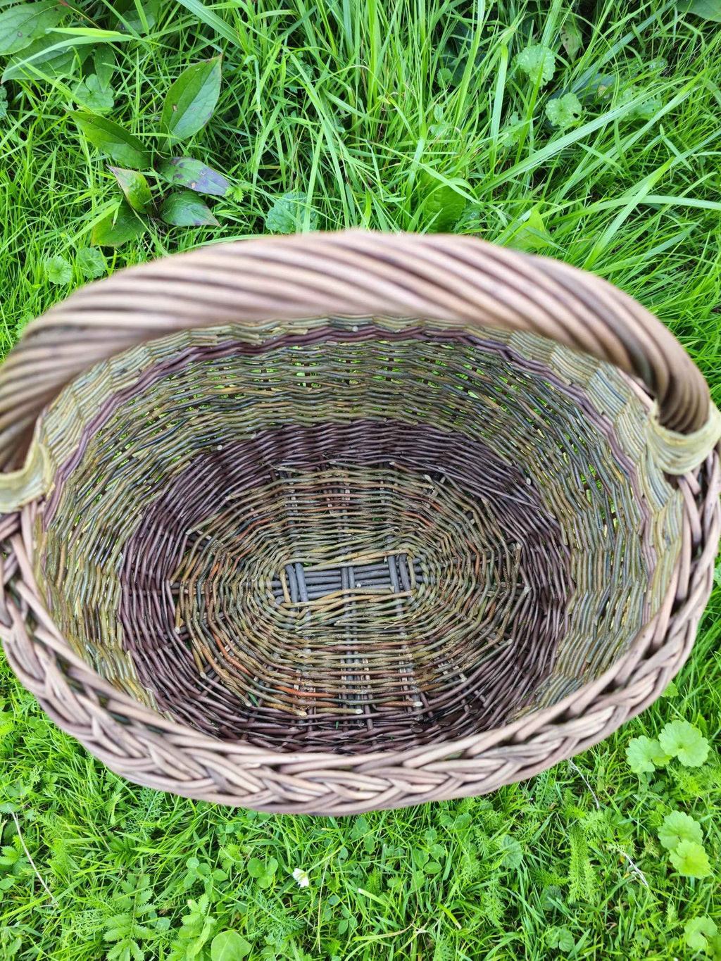 Didelė sandėliavimo pintinė su aukšta rankena — daiktų pintinė, 5 nuotrauka
