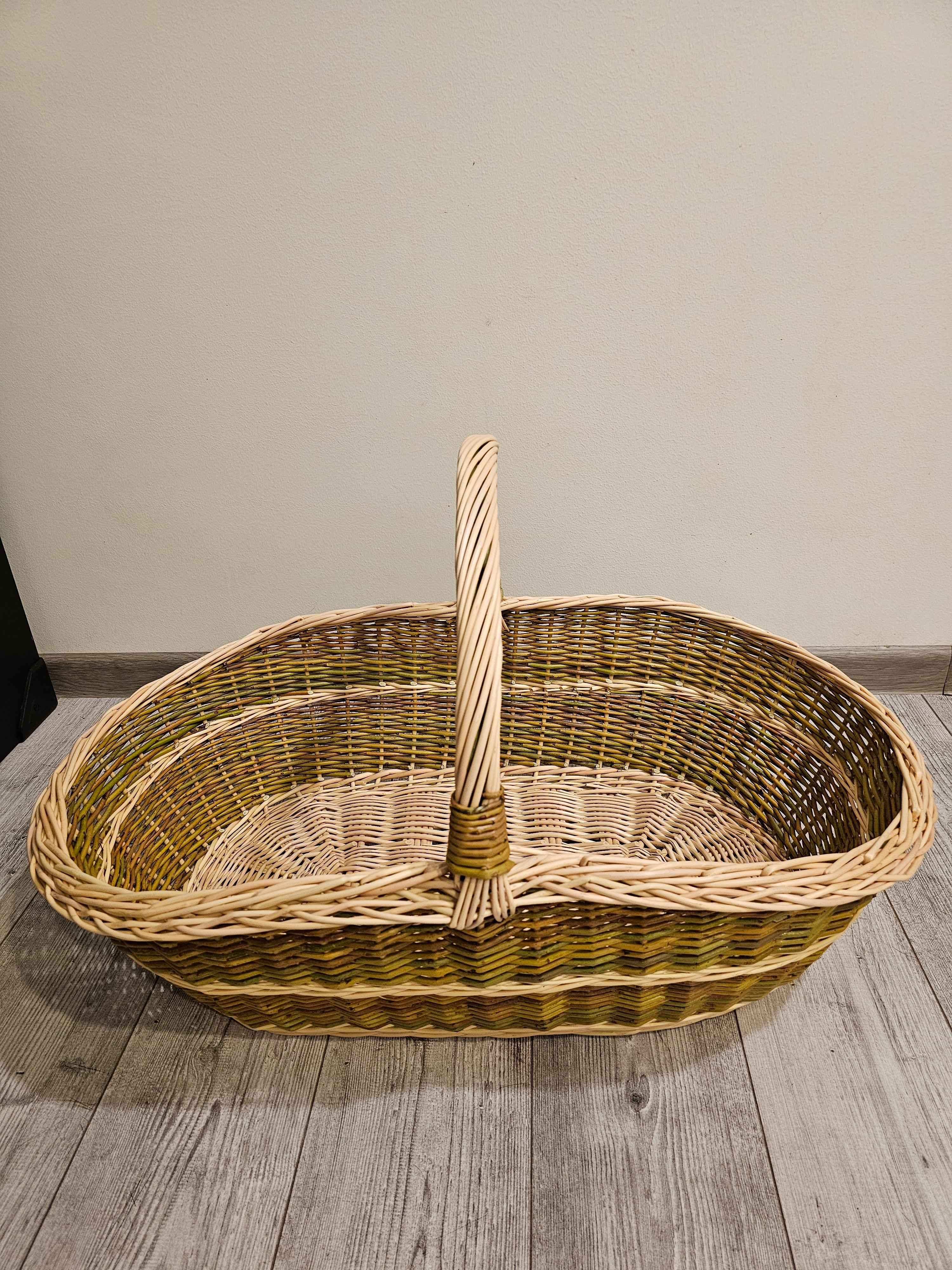 Large wicker basket 004b - NaturelyWoven wicker - handmade