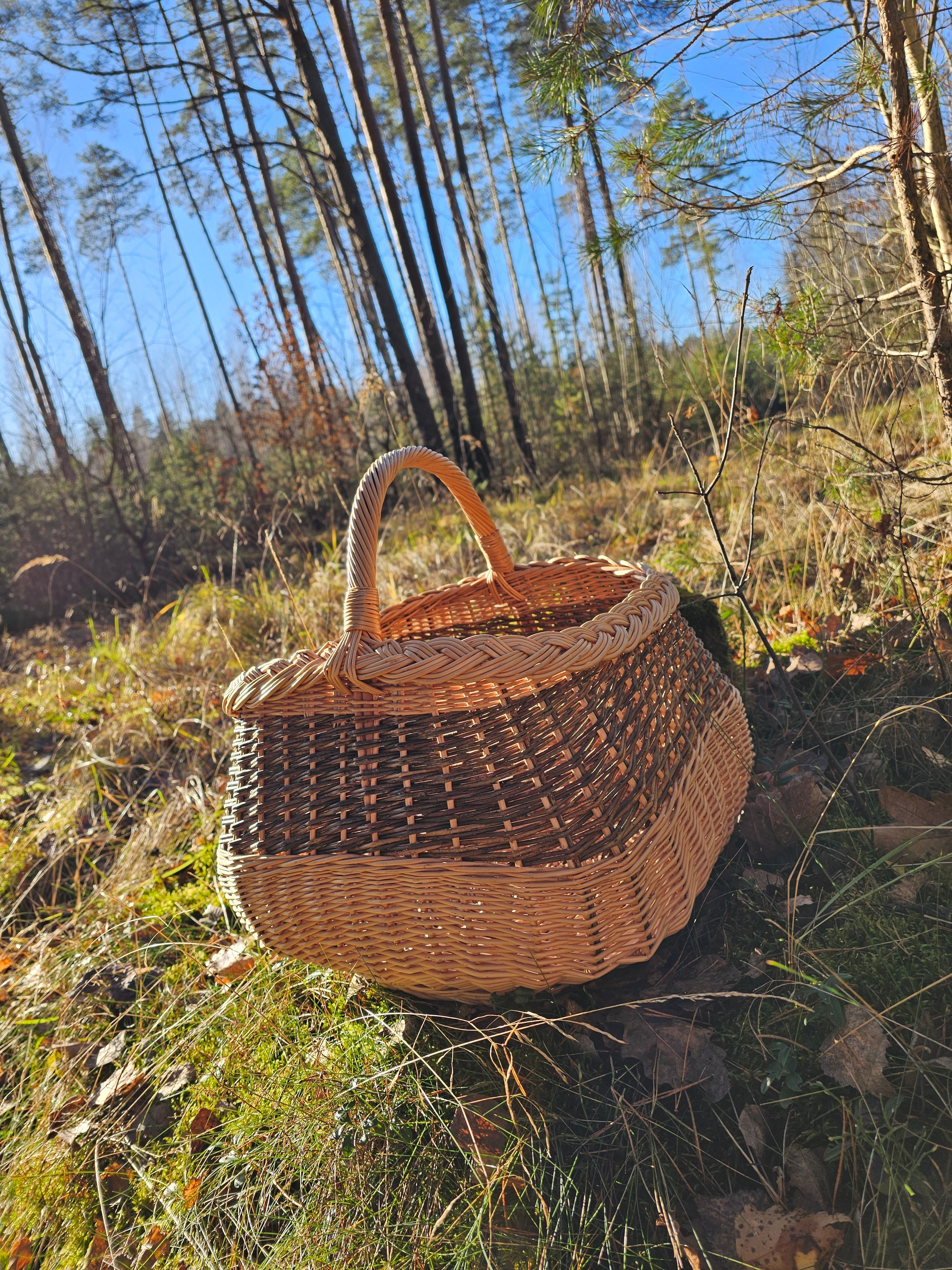 Large wicker basket 017r - NaturelyWoven