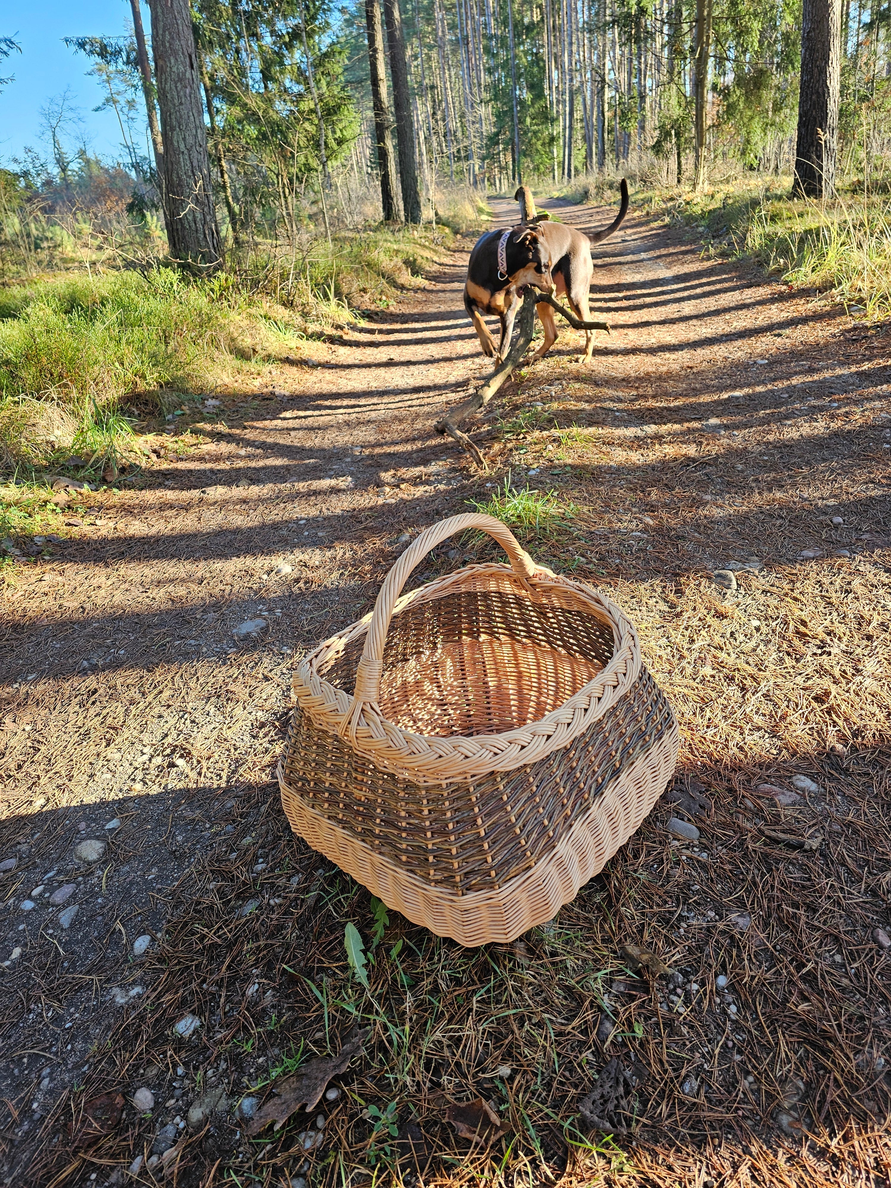Large wicker basket 017r - NaturelyWoven