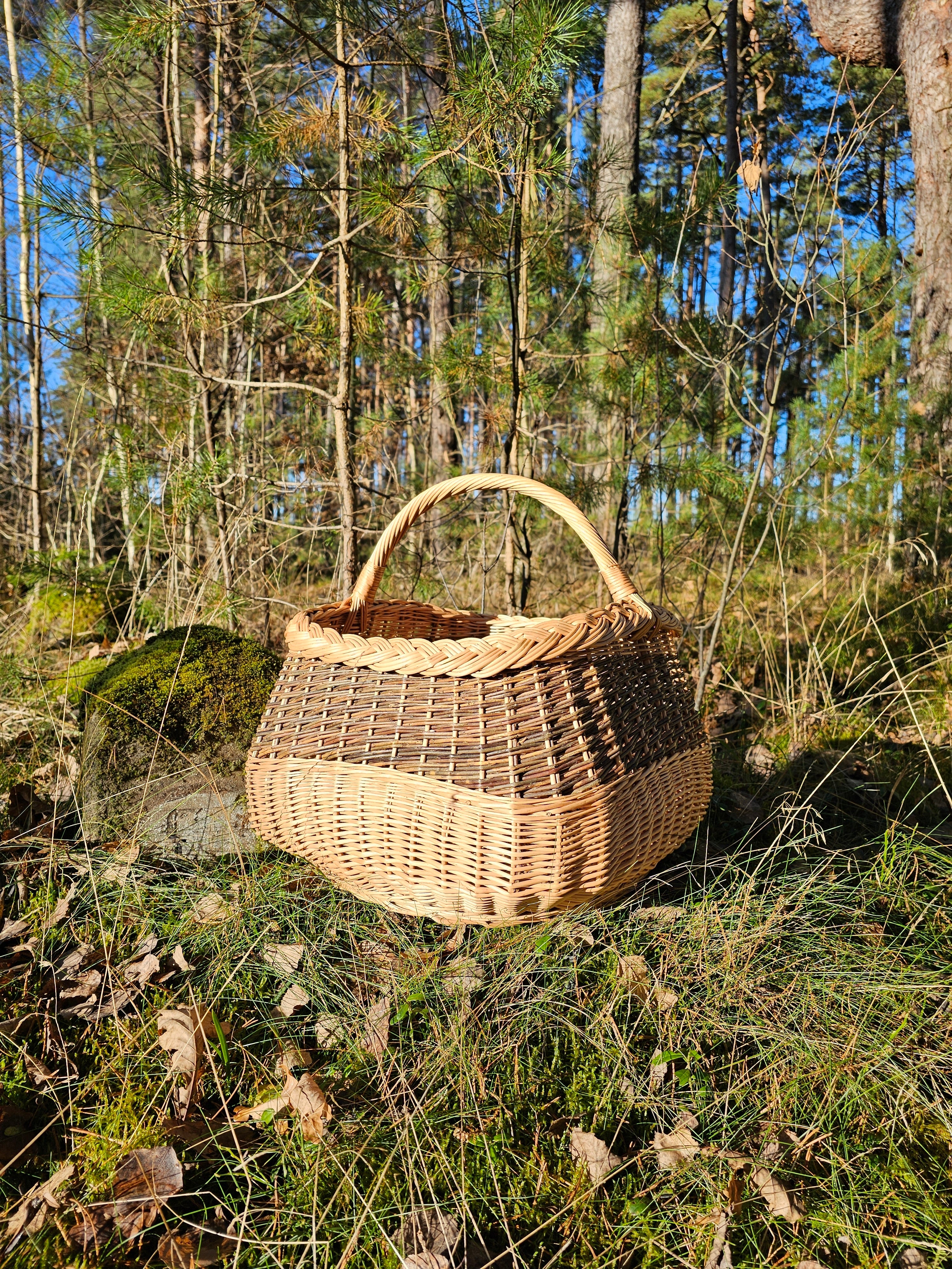 Large wicker basket 017r - NaturelyWoven