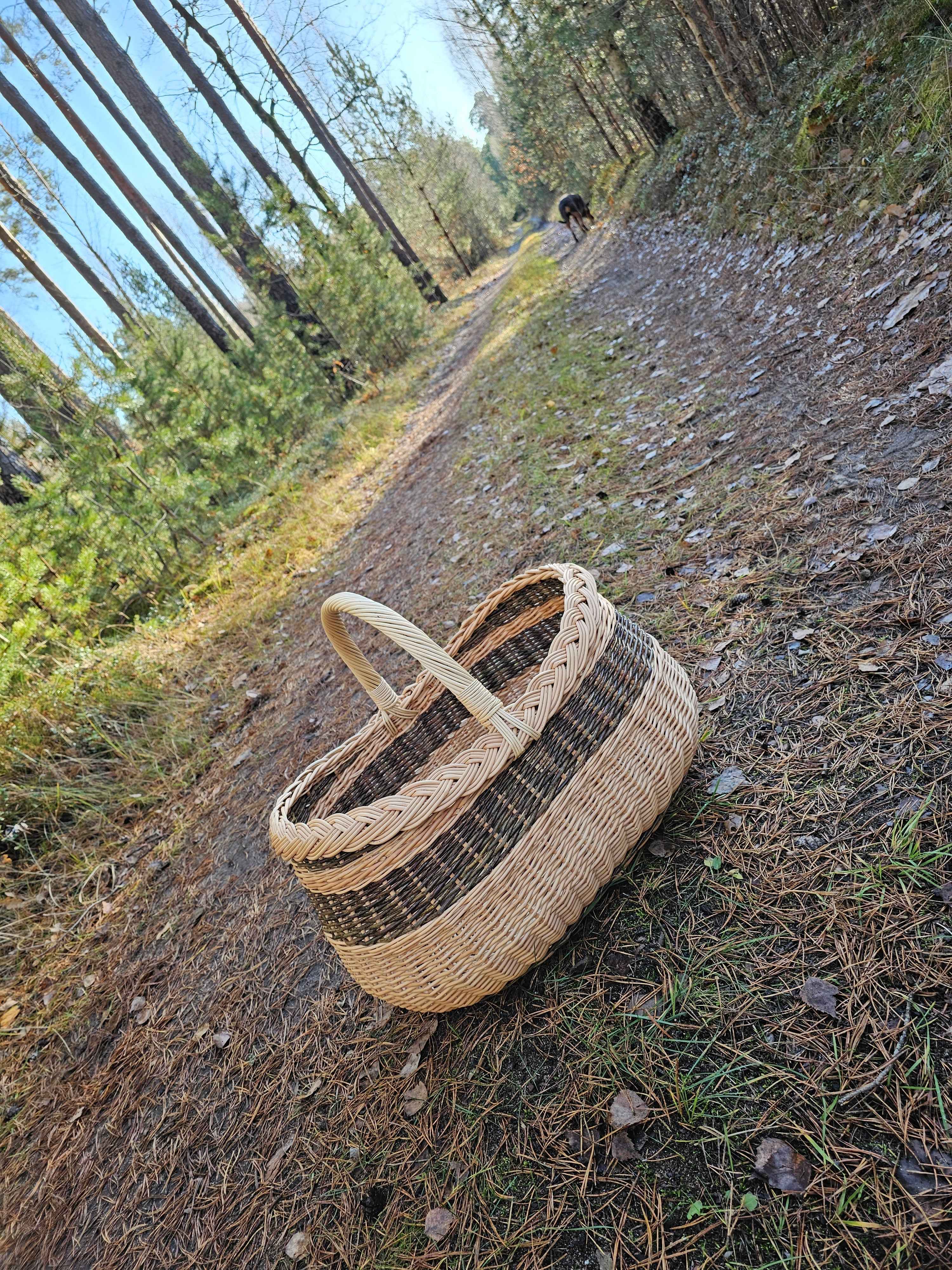 Didelė turgaus pintinė — vytelių pintinė, 10 nuotrauka