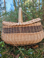 Wicker basket 030r - NaturelyWoven wicker - handmade