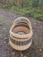 Wicker basket 030r - NaturelyWoven wicker - handmade