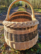 Wicker basket 030r - NaturelyWoven wicker - handmade