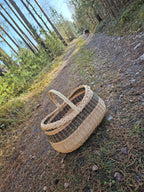 Wicker basket 030r - NaturelyWoven wicker - handmade