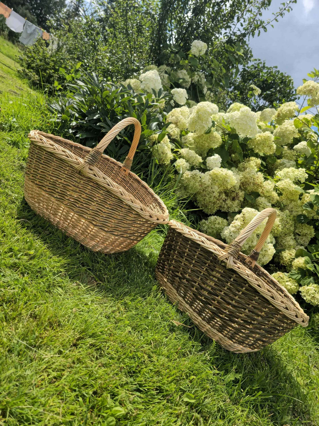 Wicker basket 045b - NaturelyWoven wicker - handmade