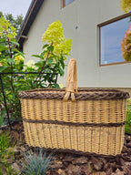 Large willow basket 052b - NaturelyWoven wicker - handmade