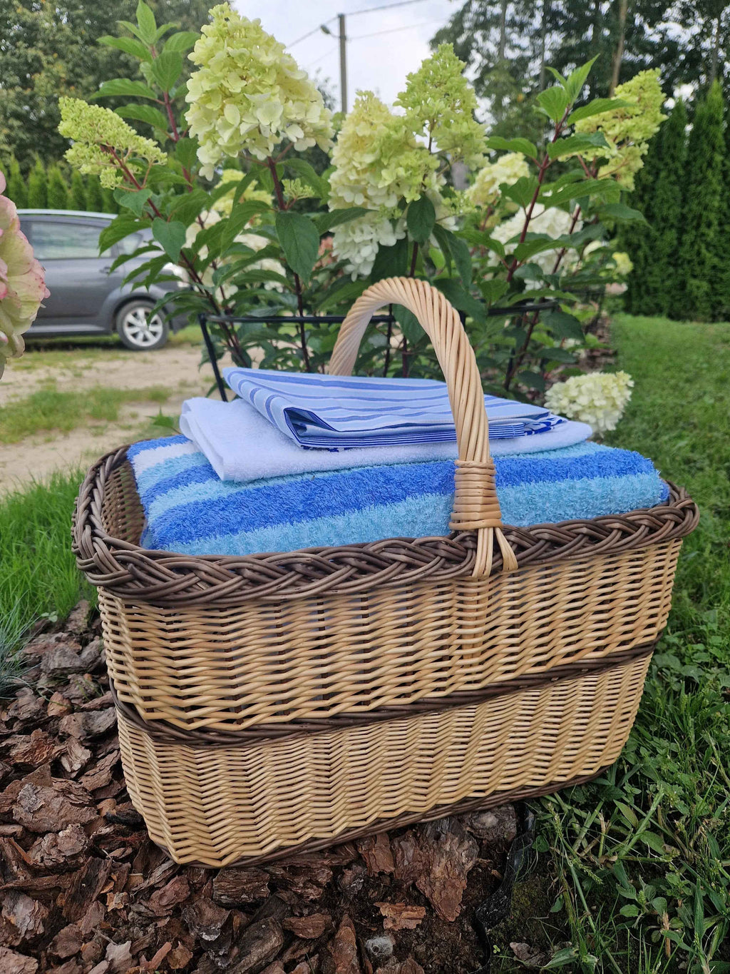 Large willow basket 052b - NaturelyWoven wicker - handmade