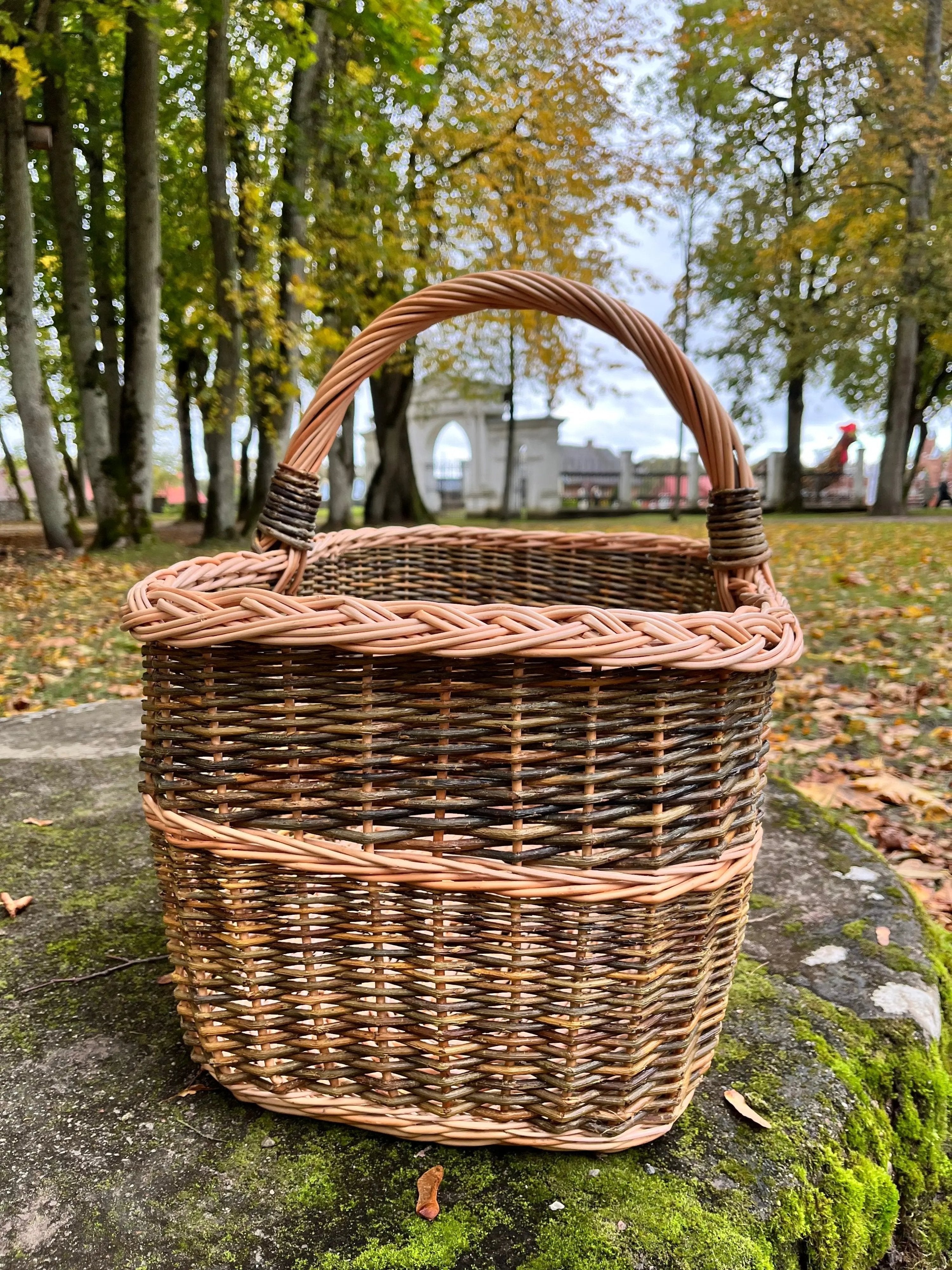 Large Wicker Basket – Handwoven Rectangular Storage Basket with Handle - NaturelyWoven