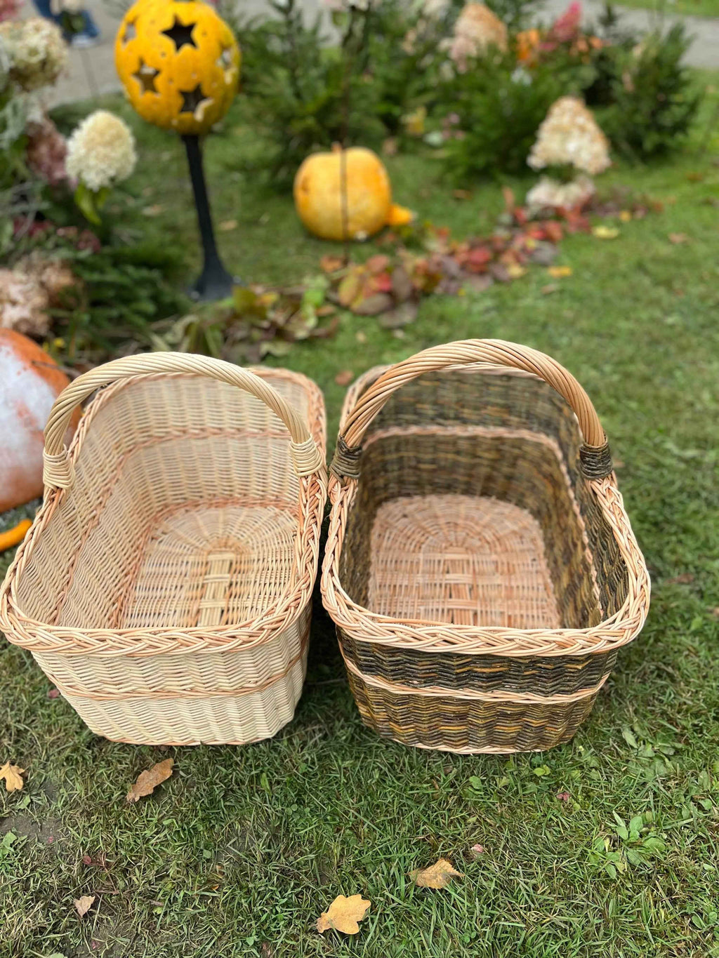 Large willow basket 052b - NaturelyWoven wicker - handmade