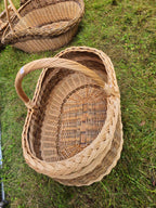 Wicker basket 030r - NaturelyWoven wicker - handmade
