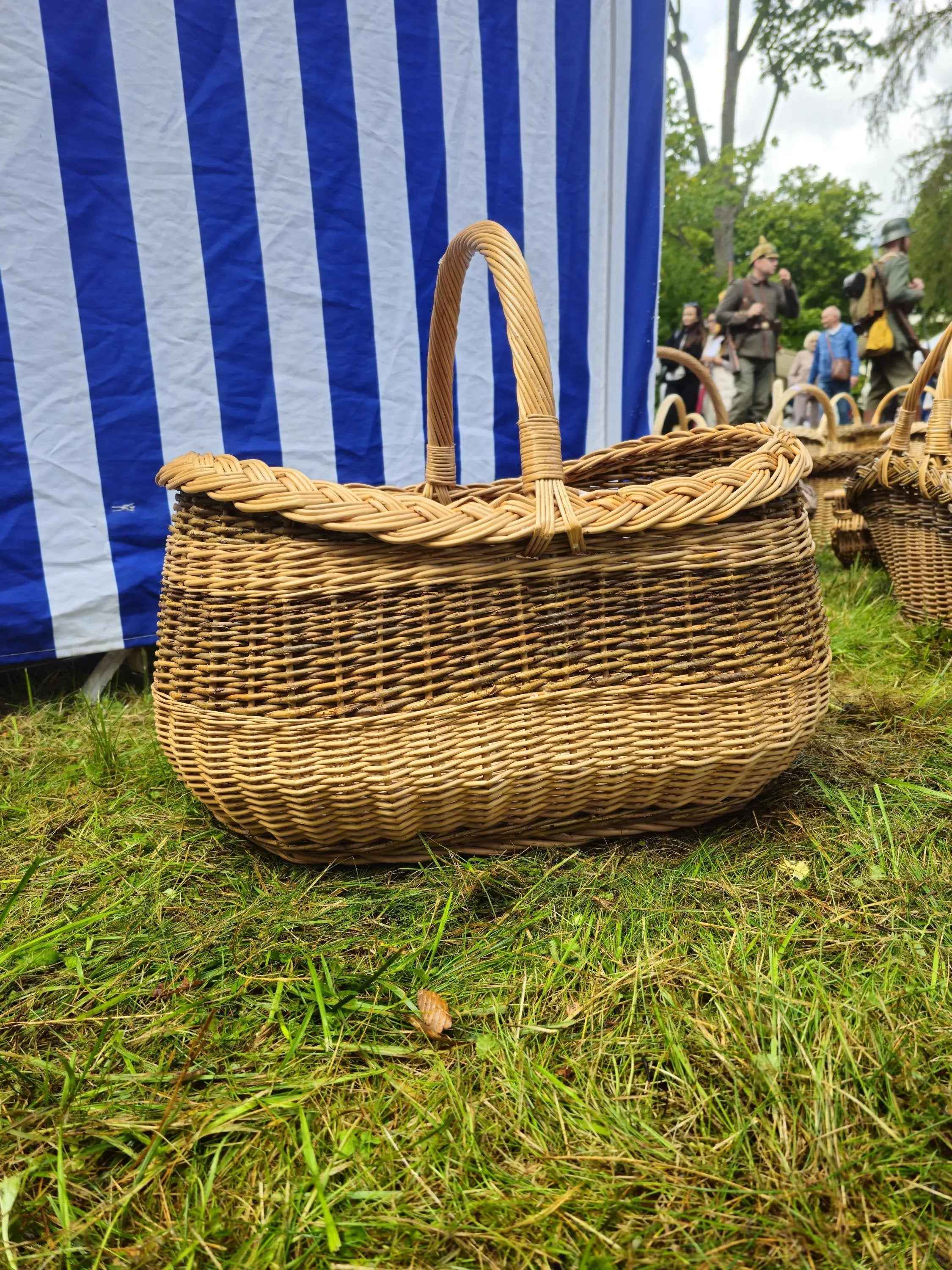 Wicker basket 030r - NaturelyWoven wicker - handmade