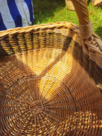 Wicker basket 017r - NaturelyWoven wicker - handmade