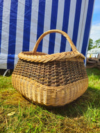 Wicker basket 017r - NaturelyWoven wicker - handmade