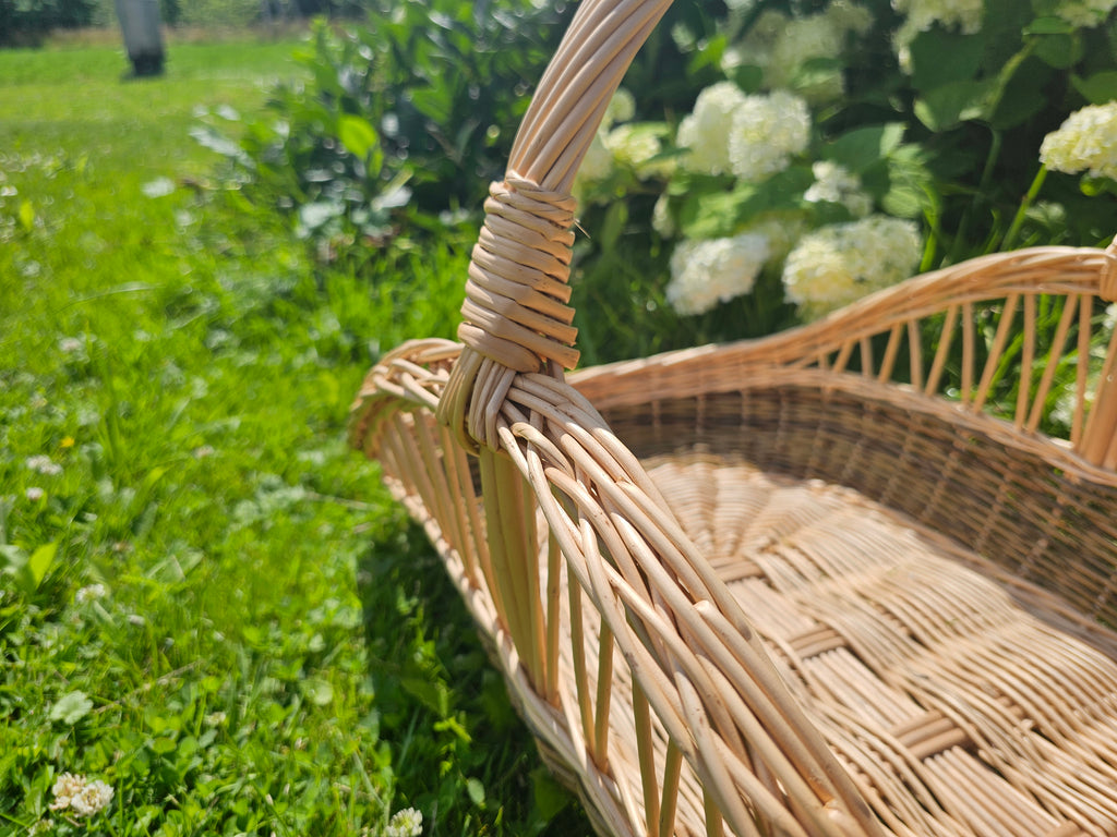 Didelė ažūrinė pintinė — vytelių pintinė, 6 nuotrauka