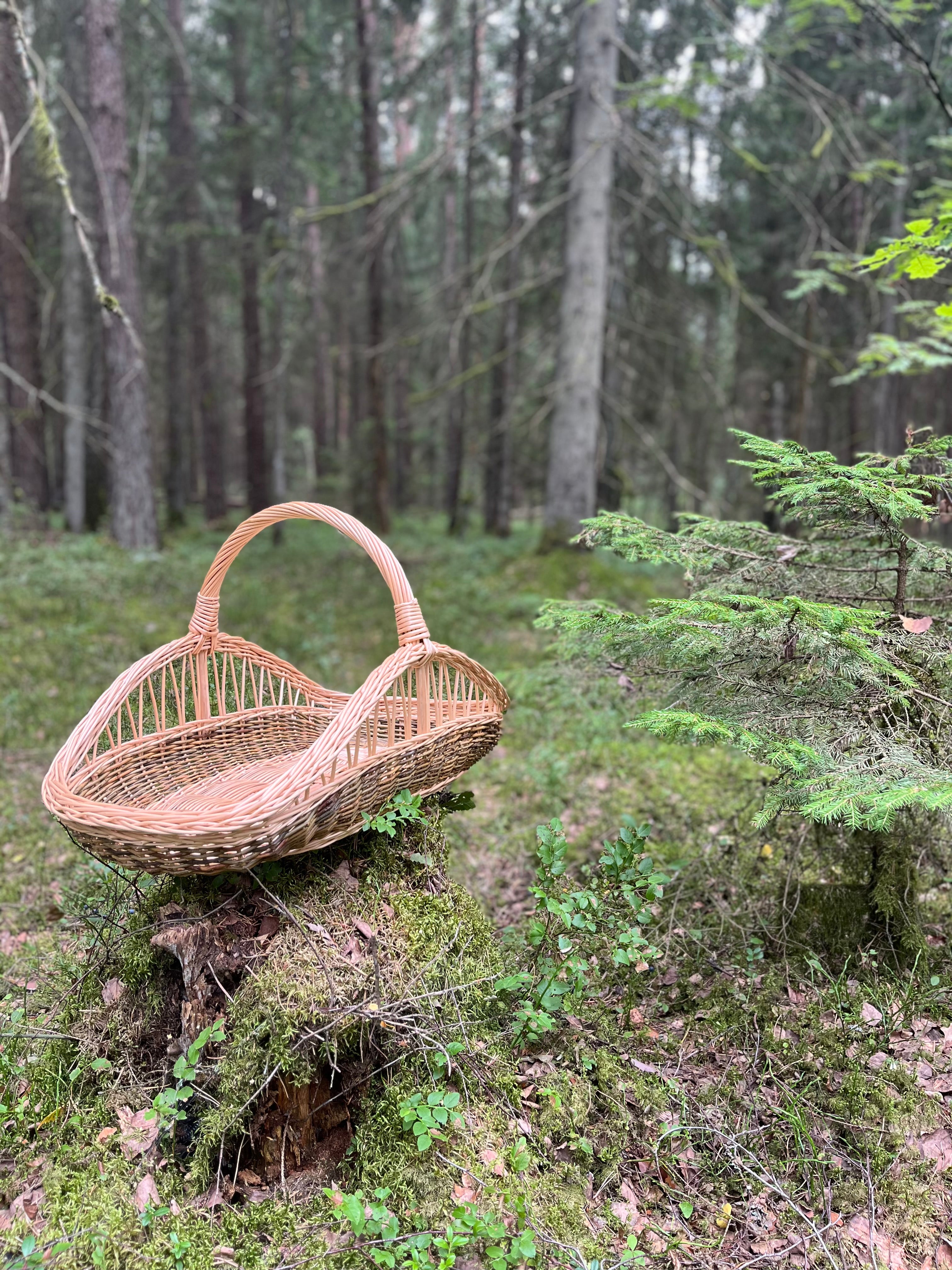 Didelė ažūrinė pintinė — vytelių pintinė, 8 nuotrauka