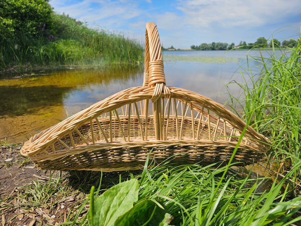 Didelė ažūrinė pintinė — vytelių pintinė, 14 nuotrauka