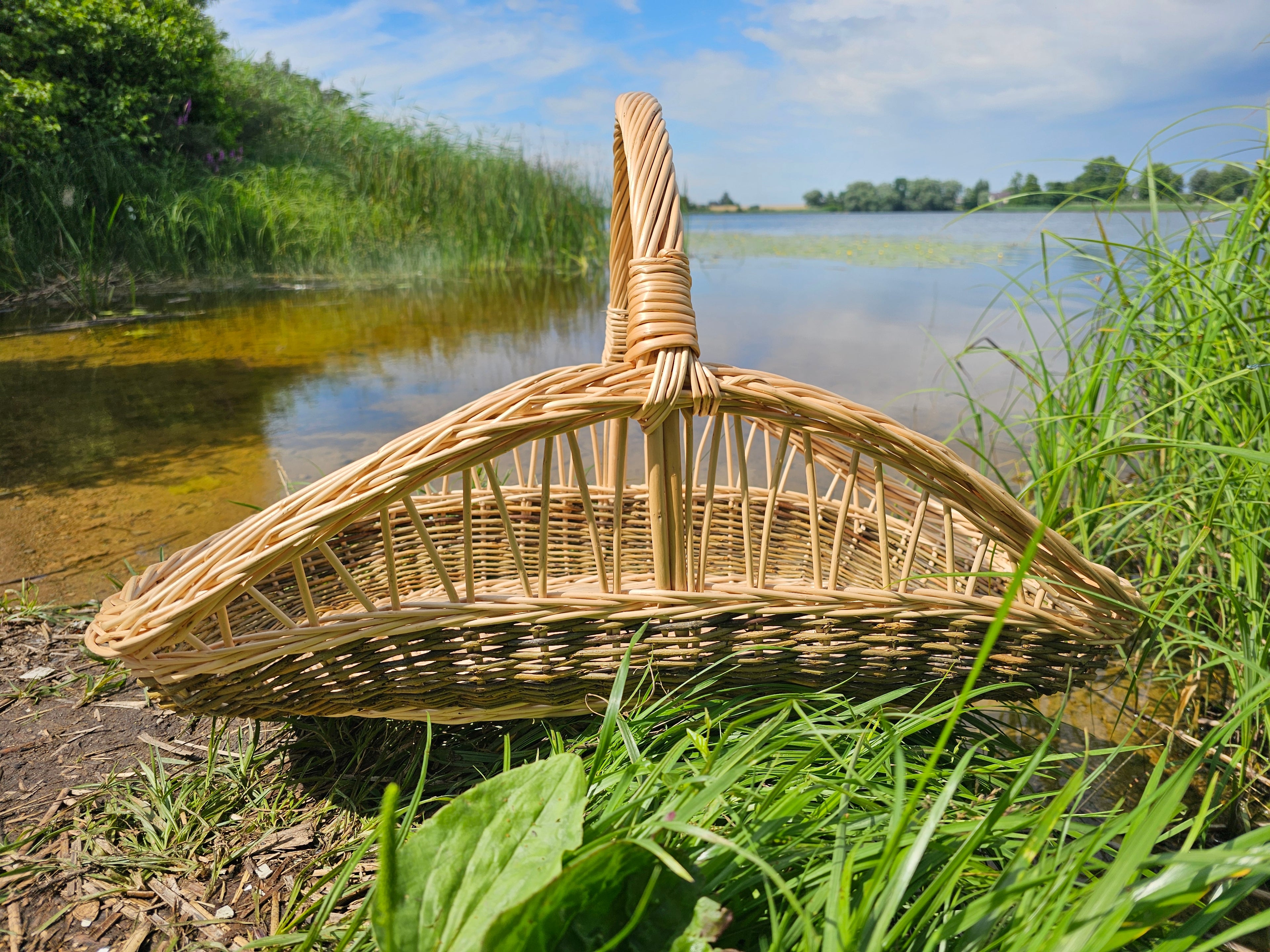 Didelė ažūrinė pintinė — vytelių pintinė, 14 nuotrauka