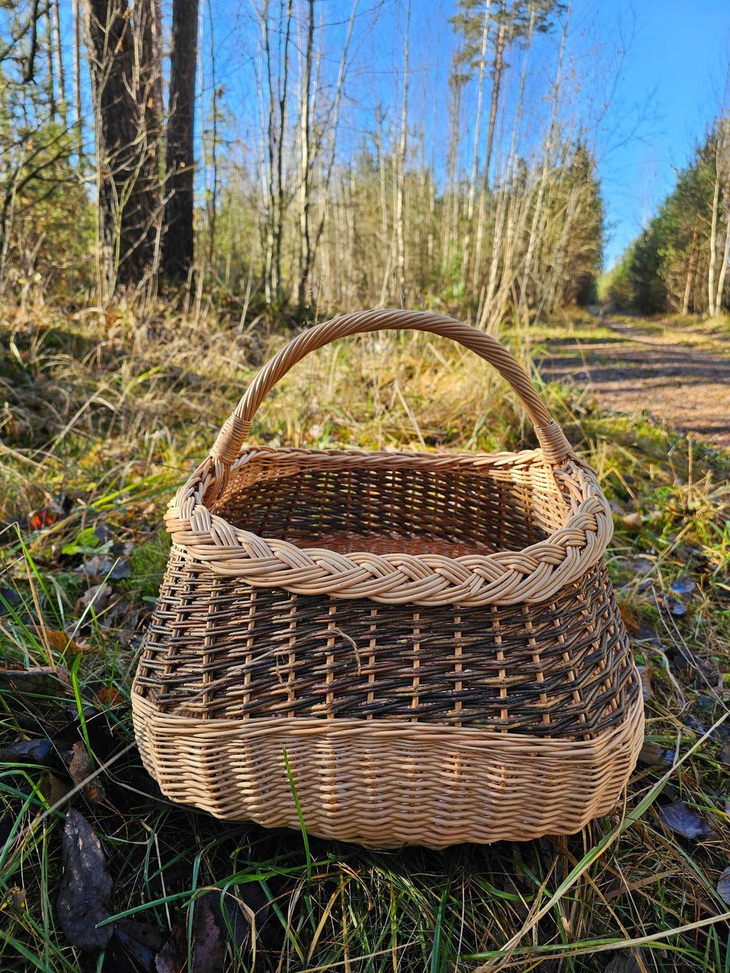 Didelė sodo pintinė — vytelių pintinė, 6 nuotrauka