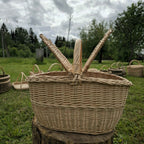 Wicker picnic basket 022b - NaturelyWoven wicker - handmade