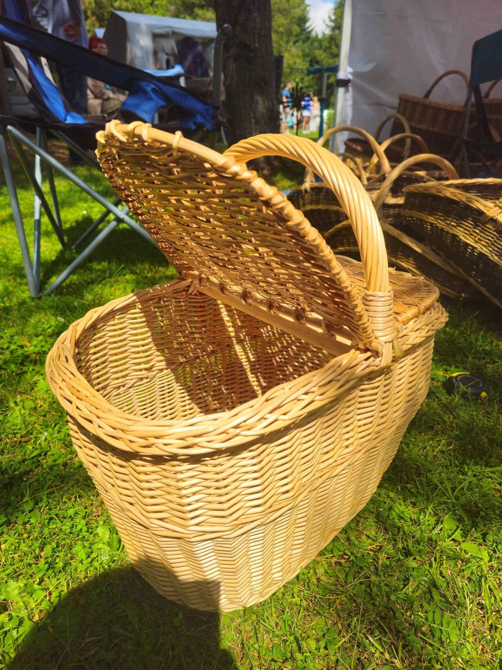 Didelė pikniko pintinė — pikniko pintinė, 6 nuotrauka