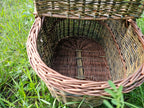 Didelė pikniko pintinė iš nežievintos vytelės — pikniko pintinė, 13 nuotrauka