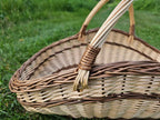 Didelė pintinė su rankenomis — vytelių pintinė, 2 nuotrauka