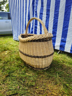 Wicker basket 029r - NaturelyWoven wicker - handmade