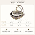 Set of 2 Nesting Wicker Baskets — wicker basket, view 5