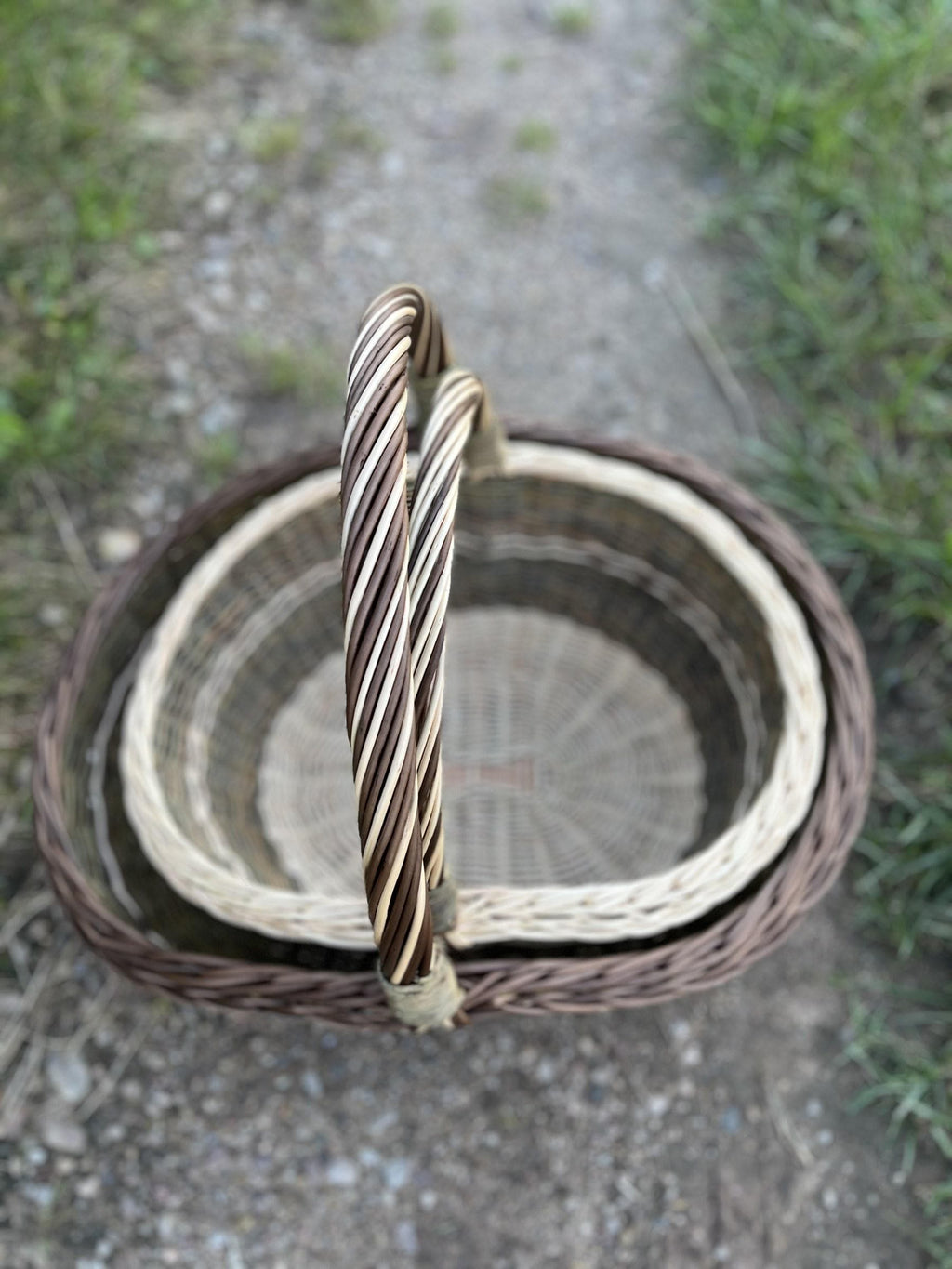 Set of 2 Nesting Wicker Baskets — wicker basket, view 6
