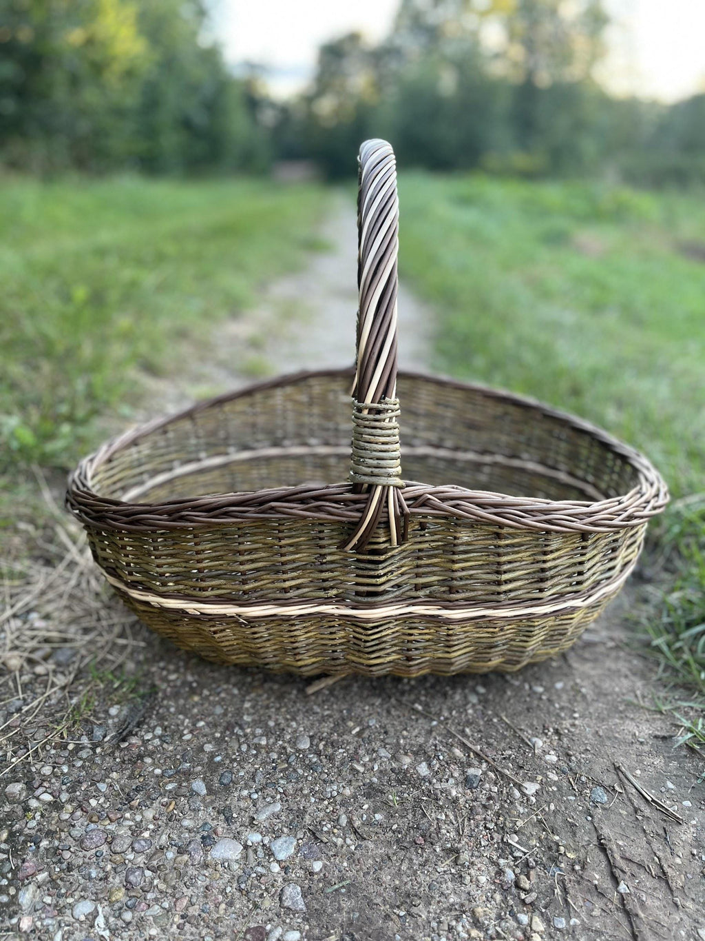 Set of 2 Nesting Wicker Baskets — wicker basket, view 7