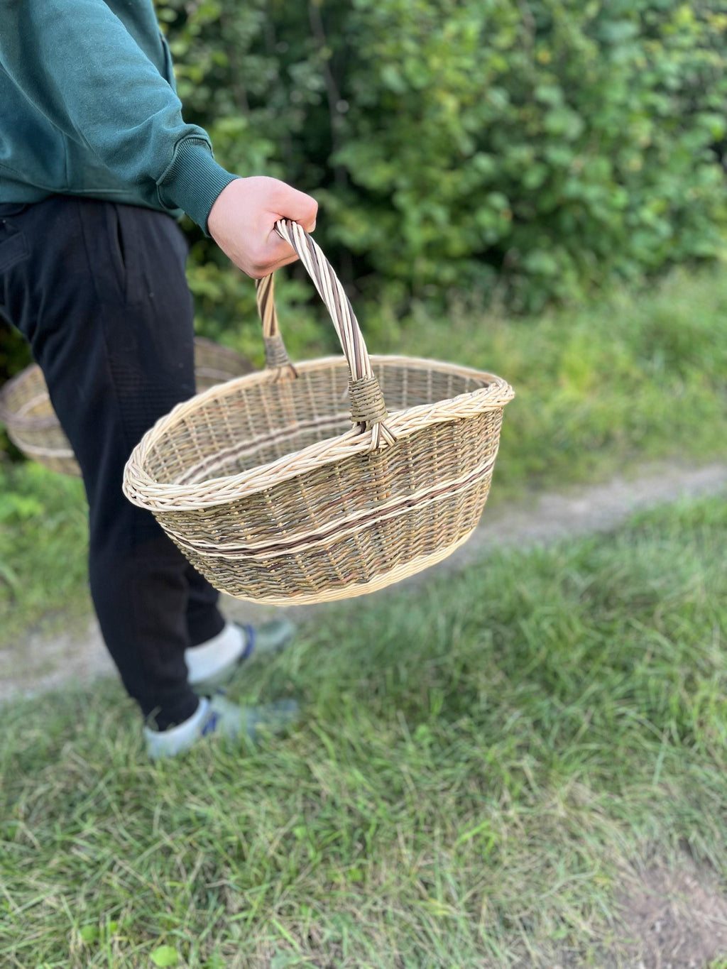 Set of 2 Nesting Wicker Baskets — wicker basket, view 12